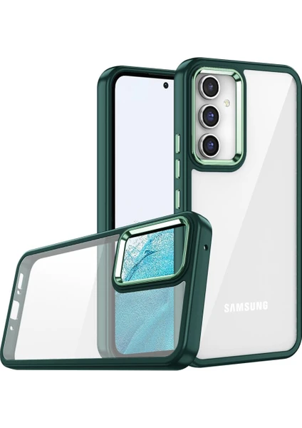 Samsung Galaxy A14 Kılıf Kamera Nikelaj Kenar Renkli Kapak