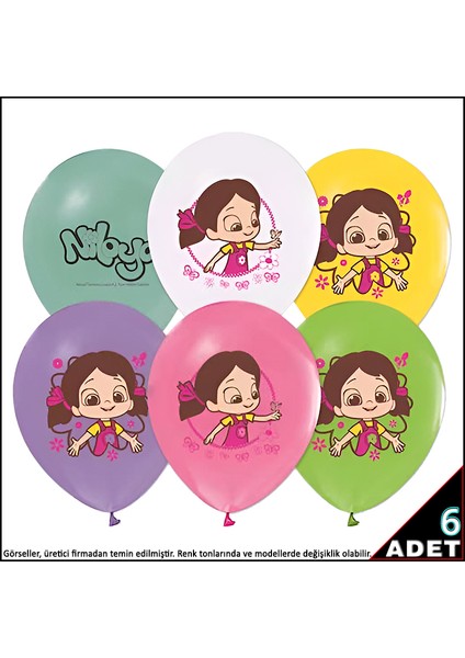 Niloya Balon, 30CM x 6 Adet