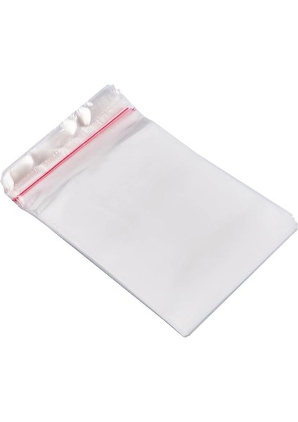10X15+5 Cm. (10*20) 500 Adet Şeffaf Bantlı Yapışkanlı Jelatin Poşet