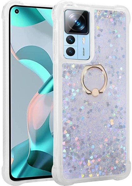 Xiaomi Mi 12T Kılıf Içi Sıvılı Yüzüklü Kapak