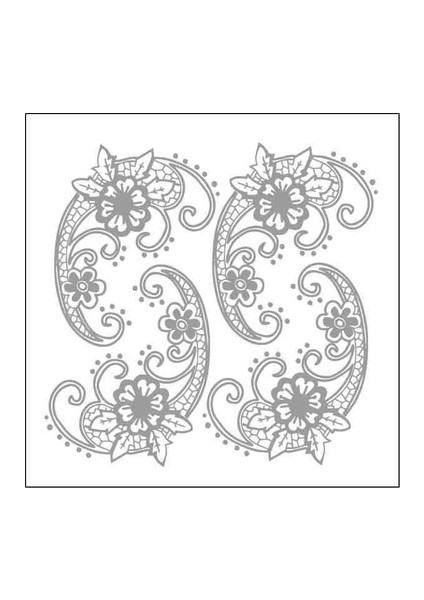 Transfer Silver 16X16CM 7304