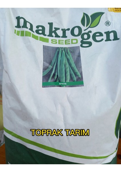 Makrogen Seed Taze Fasulye-Oturak Fasulye Tohumu-Makrogen Efsun 1 kg