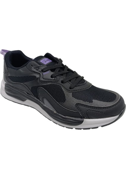28099 Kadın Siyah Bağcıklı Yürüyüş Koşu Spor Ayakkabı fiyatları