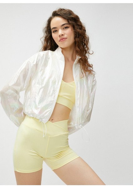 Parlak Paraşüt Ceket Fermuarlı fiyatları