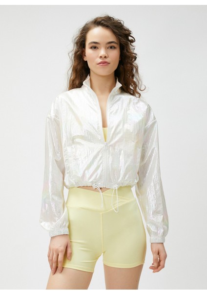 Parlak Paraşüt Ceket Fermuarlı modelleri