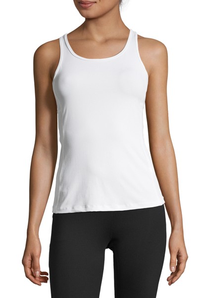 Beyaz Kadın Atlet 20462-001 Essential Racerback With fiyatları