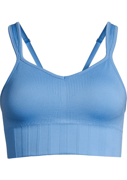 Açık Mavi Sporcu Sütyeni 23180-399 Seamless Rib Padded Sport