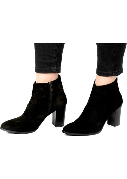 Kadın Topuklu Bot Hakiki Deri Ayakkabı 052K22K10012 fiyatları