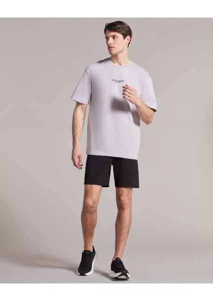 M Graphic Tee Reflect Logo Oversize T-Shirt Erkek Warm Gray Tshirt - S231094-042 fiyatları