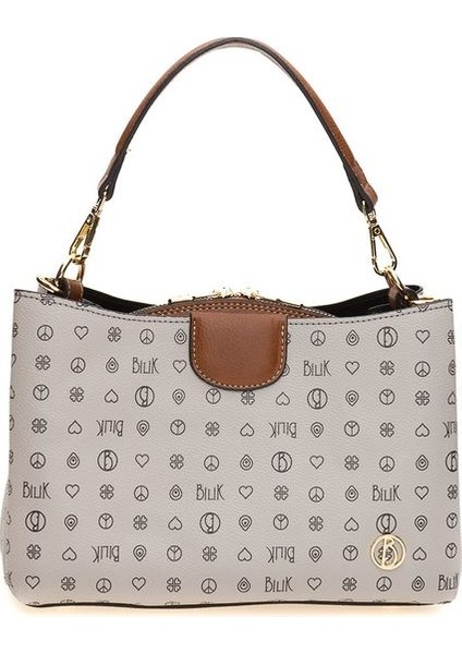 Monogram Gri/taba Kadın Omuz Çantası Dlr 109-MN