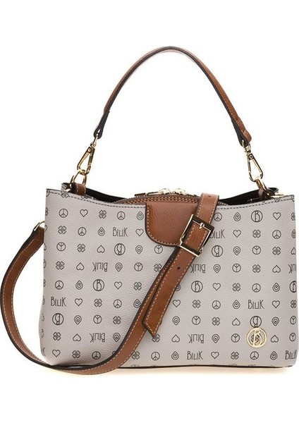 Monogram Gri/taba Kadın Omuz Çantası Dlr 109-MN fırsatları