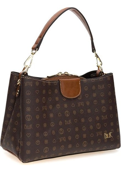 Monogram Kahve/taba Kadın Omuz Çantası Dlr 109-MN fiyatları