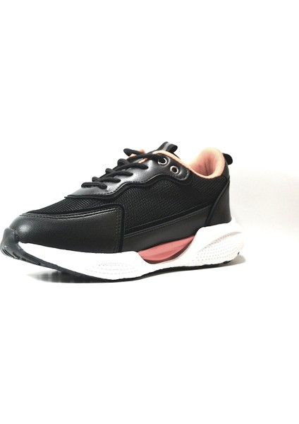 FT.126 Siyah Yüksek Taban Sneakers Kadın Spor Ayakkabı fiyatları
