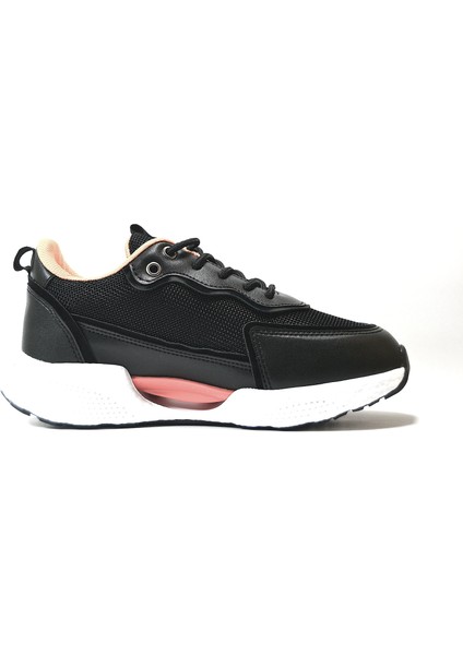 FT.126 Siyah Yüksek Taban Sneakers Kadın Spor Ayakkabı modelleri