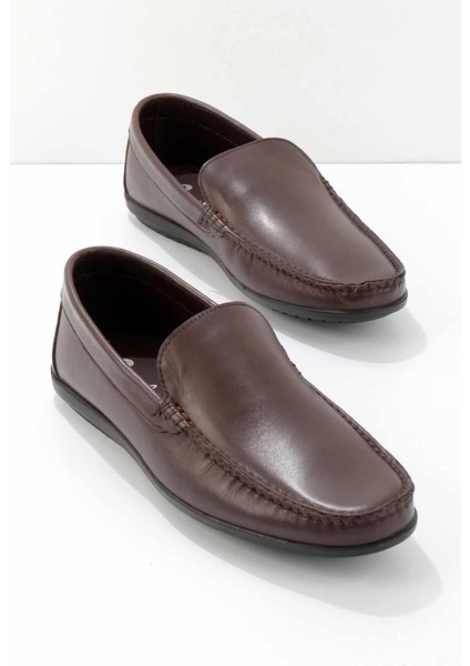 Kahve Leather Erkek Loafer Ayakkabı E01728360203