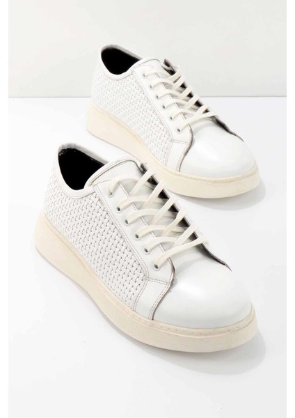 Beyaz Leather Erkek Sneaker E01728378103