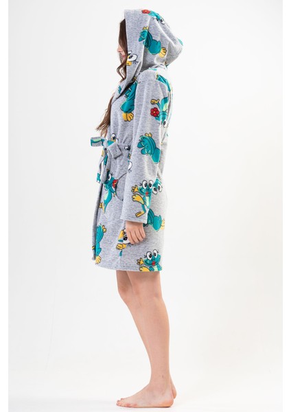 Kadın Polar Kapsonlu Kısa Sabahlık indirimleri