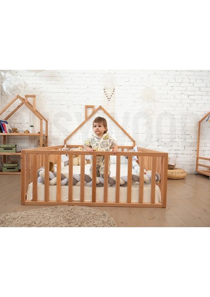 Ahşap Montessori Karyola - Masif Ahşap Karyola - Montessori Yatak modelleri