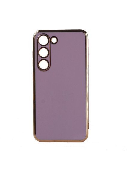Samsung Galaxy S23 Plus Kılıf Parlak Kenarlı Laser Bark Silikon