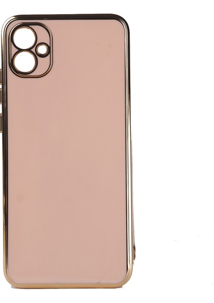 Samsung Galaxy A04E Kılıf Parlak Kenarlı Laser Bark Silikon