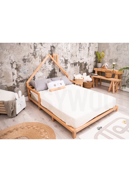 Ahşap Montessori Karyola - Masif Ahşap Karyola - Montessori Yatak