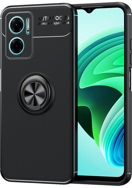 Xiaomi Redmi Note 11E Kılıf Yüzüklü Manyetik Ravel Silikon