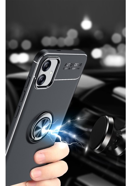 Xiaomi Redmi Note 11E Kılıf Yüzüklü Manyetik Ravel Silikon indirimleri