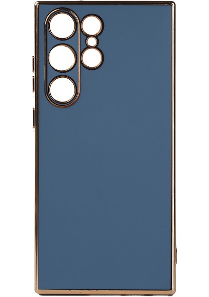 Samsung Galaxy S23 Ultra Kılıf Parlak Kenarlı Laser Bark Silikon
