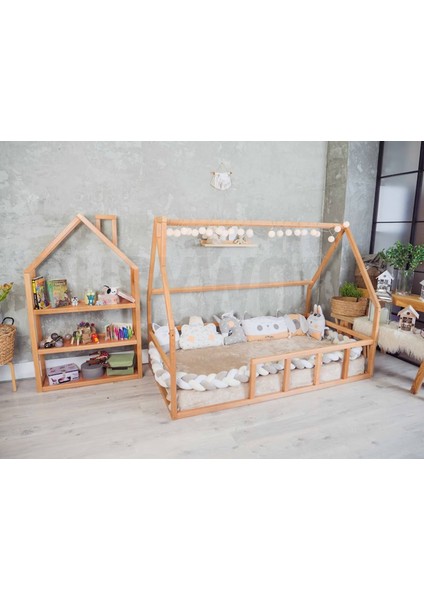 Ahşap Montessori Karyola - Masif Ahşap Karyola - Montessori Yatak