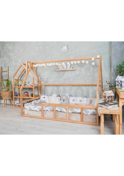 Ahşap Montessori Karyola - Masif Ahşap Karyola - Montessori Yatak