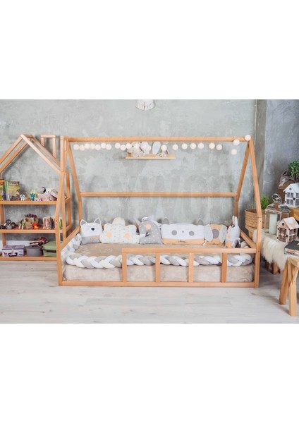 Ahşap Montessori Karyola - Masif Ahşap Karyola - Montessori Yatak