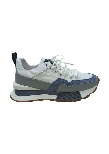 Beyaz Deri Erkek Sneaker Spor Ayakkabı