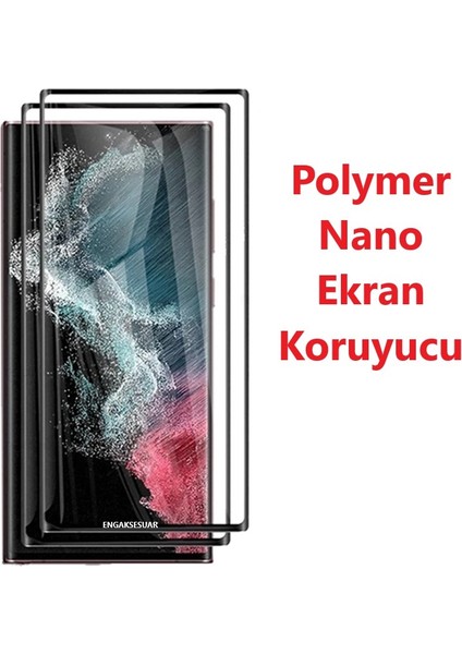 Samsung Galaxy S23 Ekran Koruyucu Film Kavisli Polymer Nano Parmak Izi Bırakmaz Darbe Emici Parlak