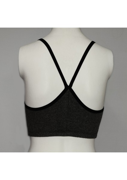 ASM1159 Kadın Gri Crop Elit Hayatlar Penye Büstieri fiyatları