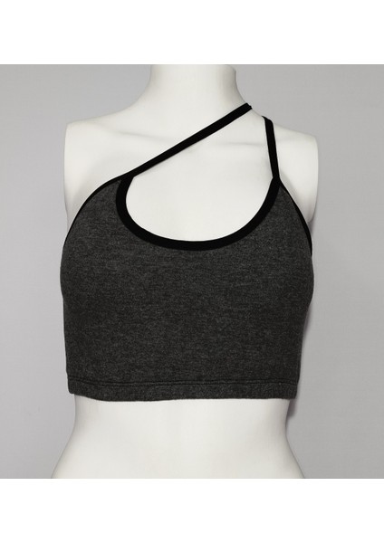 ASM1159 Kadın Gri Crop Elit Hayatlar Penye Büstieri modelleri