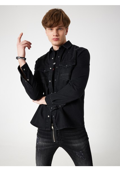 Slim Fit Erkek Gömlek U.kol