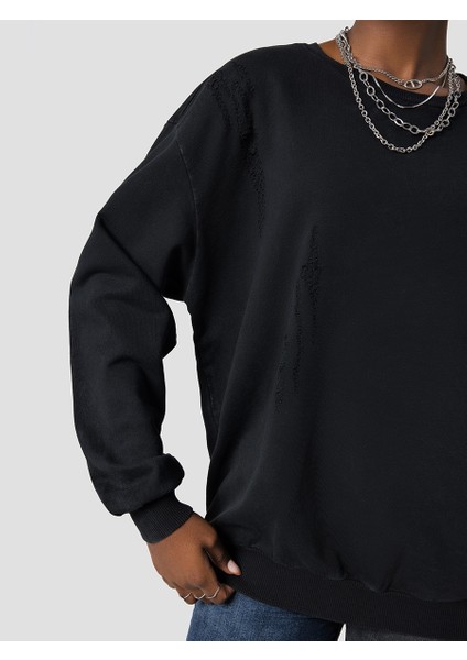 Oversize Bayan Sweatshirt