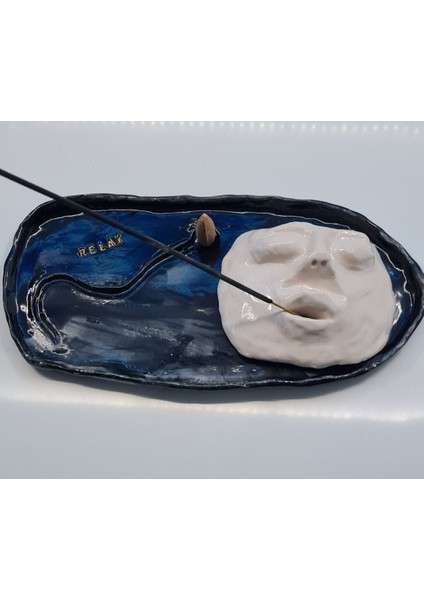 Yüz Temalı Tütsülük koni tütsü el Yapımı modelleri