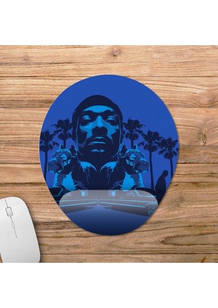 Snoop Dogg Bilek Destekli Mousepad Model - 3 Oval