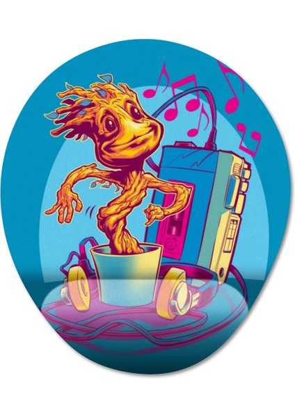 Groot - Marvel Bilek Destekli Mousepad Model - 3 Oval