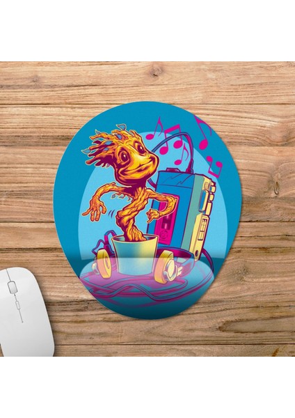 Groot - Marvel Bilek Destekli Mousepad Model - 3 Oval fiyatları