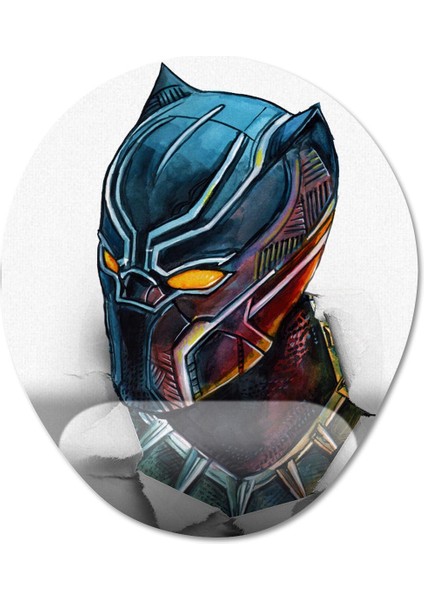 Black Panther Bilek Destekli Mousepad Model - 2 Oval