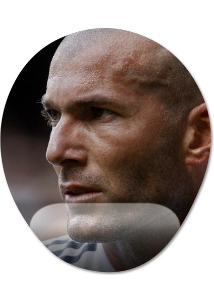Zinedine Zidane Bilek Destekli Mousepad Model - 3 Oval