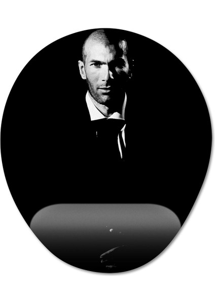 Zinedine Zidane Bilek Destekli Mousepad Model - 4 Oval