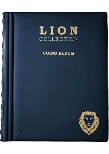 Lion 120 Gözlü Mini Madeni Para Albümü Siyah