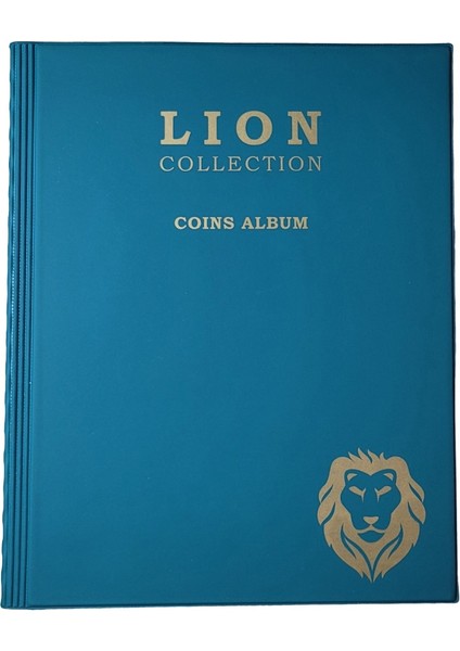 Lion 200 Gözlü Kapamalı Madeni Para Albümü Yeşil