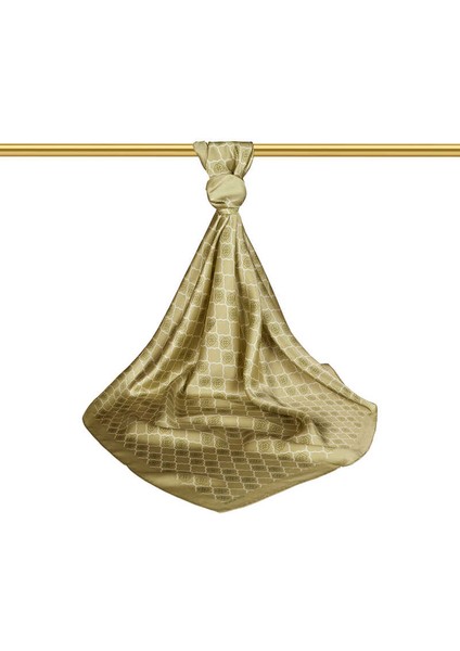 Yeşil Monogram Ipek Eşarp fiyatları