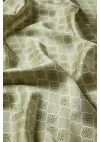 Yeşil Monogram Ipek Eşarp modelleri