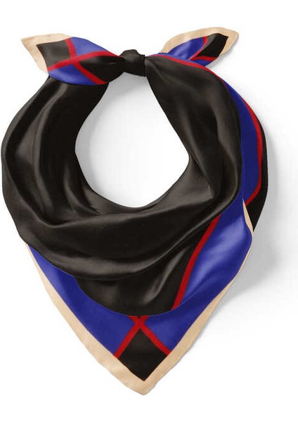 Siyah Geniş Bordürlü Düz Ipek Mendil fiyatları