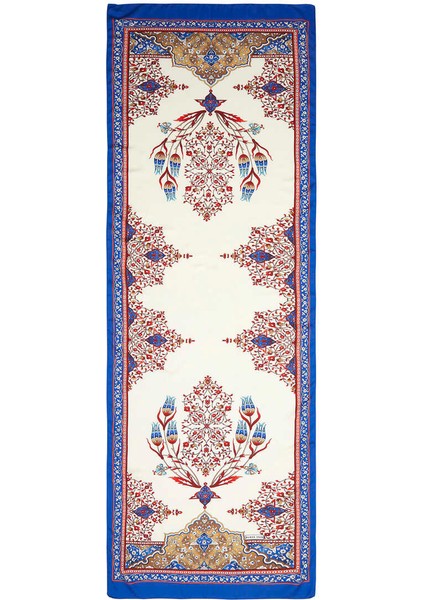 Saks Şamdan Desen Geniş Ipeksi Fular